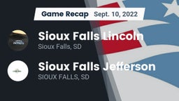 Recap: Sioux Falls Lincoln  vs. Sioux Falls Jefferson  2022