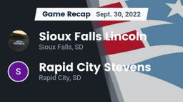 Recap: Sioux Falls Lincoln  vs. Rapid City Stevens  2022
