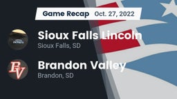 Recap: Sioux Falls Lincoln  vs. Brandon Valley  2022