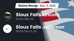 Recap: Sioux Falls Lincoln  vs. Sioux Falls Jefferson  2022