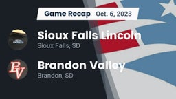 Recap: Sioux Falls Lincoln  vs. Brandon Valley  2023