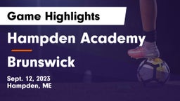 Hampden Academy vs Brunswick  Game Highlights - Sept. 12, 2023