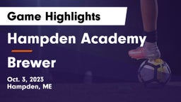 Hampden Academy vs Brewer  Game Highlights - Oct. 3, 2023