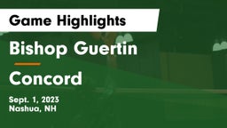 Bishop Guertin  vs Concord  Game Highlights - Sept. 1, 2023