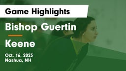 Bishop Guertin  vs Keene  Game Highlights - Oct. 16, 2023