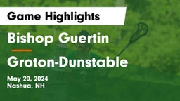 Bishop Guertin  vs Groton-Dunstable  Game Highlights - May 20, 2024
