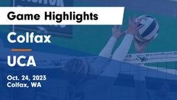 Colfax  vs UCA Game Highlights - Oct. 24, 2023