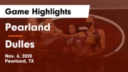 Pearland  vs Dulles  Game Highlights - Nov. 6, 2020