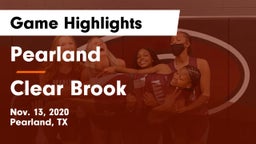 Pearland  vs Clear Brook  Game Highlights - Nov. 13, 2020