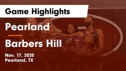 Pearland  vs Barbers Hill  Game Highlights - Nov. 17, 2020