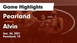 Pearland  vs Alvin  Game Highlights - Jan. 26, 2021
