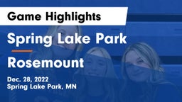 Spring Lake Park  vs Rosemount  Game Highlights - Dec. 28, 2022