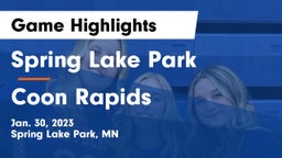 Spring Lake Park  vs Coon Rapids  Game Highlights - Jan. 30, 2023
