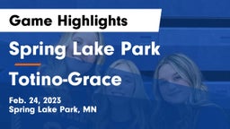 Spring Lake Park  vs Totino-Grace  Game Highlights - Feb. 24, 2023