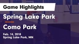 Spring Lake Park  vs Como Park  Game Highlights - Feb. 14, 2018