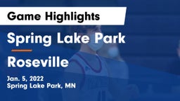 Spring Lake Park  vs Roseville  Game Highlights - Jan. 5, 2022