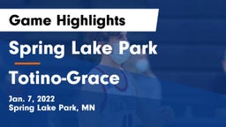 Spring Lake Park  vs Totino-Grace  Game Highlights - Jan. 7, 2022
