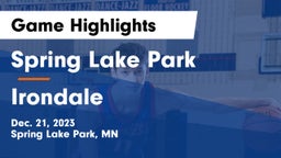 Spring Lake Park  vs Irondale  Game Highlights - Dec. 21, 2023