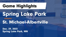 Spring Lake Park  vs St. Michael-Albertville  Game Highlights - Dec. 29, 2023