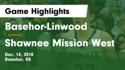 Basehor-Linwood  vs Shawnee Mission West Game Highlights - Dec. 14, 2018
