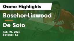 Basehor-Linwood  vs De Soto  Game Highlights - Feb. 23, 2024