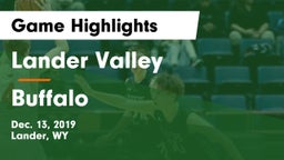 Lander Valley  vs Buffalo  Game Highlights - Dec. 13, 2019