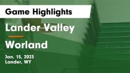 Lander Valley  vs Worland Game Highlights - Jan. 15, 2023