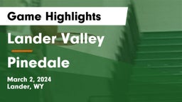 Lander Valley  vs Pinedale  Game Highlights - March 2, 2024