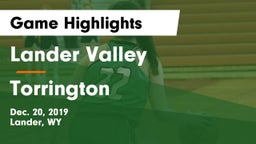 Lander Valley  vs Torrington  Game Highlights - Dec. 20, 2019