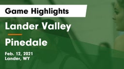 Lander Valley  vs Pinedale  Game Highlights - Feb. 12, 2021