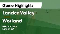 Lander Valley  vs Worland  Game Highlights - March 4, 2021