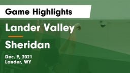 Lander Valley  vs Sheridan  Game Highlights - Dec. 9, 2021