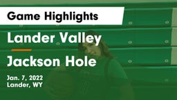 Lander Valley  vs Jackson Hole  Game Highlights - Jan. 7, 2022