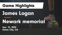 James Logan  vs Newark memorial  Game Highlights - Jan. 19, 2023