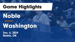 Noble  vs Washington  Game Highlights - Jan. 6, 2024