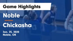 Noble  vs Chickasha  Game Highlights - Jan. 25, 2020