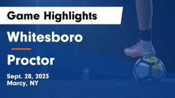 Whitesboro  vs Proctor  Game Highlights - Sept. 28, 2023
