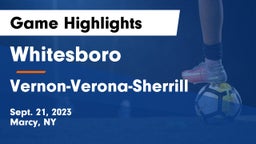 Whitesboro  vs Vernon-Verona-Sherrill  Game Highlights - Sept. 21, 2023