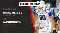Recap: Moon Valley  vs. Washington  2016