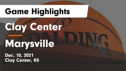 Clay Center  vs Marysville  Game Highlights - Dec. 10, 2021