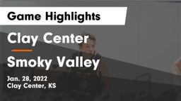 Clay Center  vs Smoky Valley  Game Highlights - Jan. 28, 2022