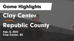 Clay Center  vs Republic County  Game Highlights - Feb. 8, 2022