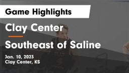 Clay Center  vs Southeast of Saline  Game Highlights - Jan. 10, 2023