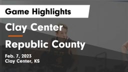 Clay Center  vs Republic County  Game Highlights - Feb. 7, 2023