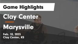 Clay Center  vs Marysville  Game Highlights - Feb. 10, 2023