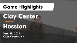 Clay Center  vs Hesston  Game Highlights - Jan. 19, 2024