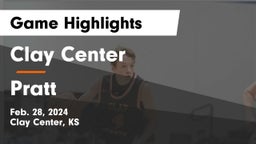 Clay Center  vs Pratt  Game Highlights - Feb. 28, 2024