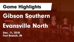 Gibson Southern  vs Evansville North  Game Highlights - Dec. 11, 2018