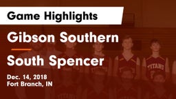 Gibson Southern  vs South Spencer  Game Highlights - Dec. 14, 2018