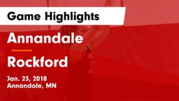 Annandale  vs Rockford Game Highlights - Jan. 23, 2018